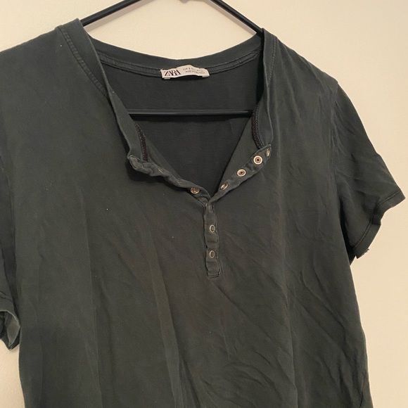 Zara relaxed black tee shirt - Picture 4 of 4